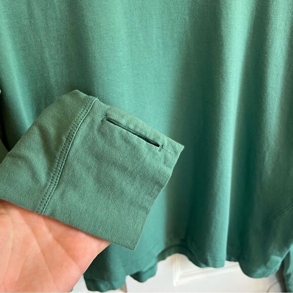 FLX Teal Relaxed fit long sleeve top - Picture 3 of 5